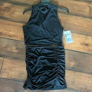Black two-piece, set new with tags, honey and Rosie size XL